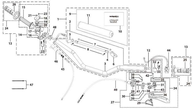 01 Handle Bar Assembly