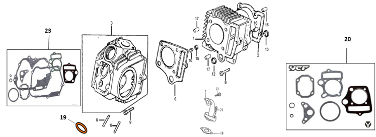 30 Head Comp, Cylinder / Block, Cyclinder