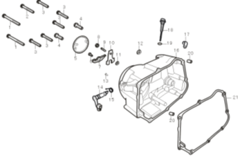 34 Right Crankcase Cover