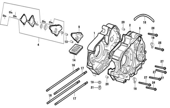 37 Crankcase / Oil Pump