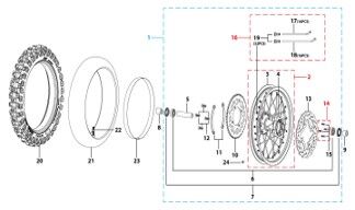 11 Rear Wheel Assy