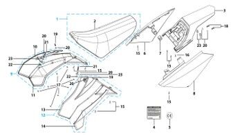 14 Seat & Plastic Kit