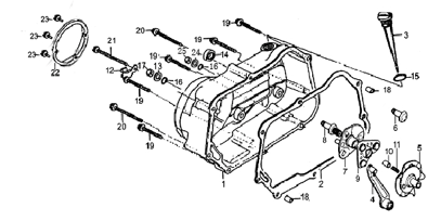 34 Right Crankcase Cover