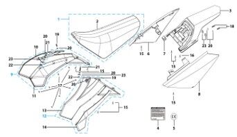 14 Seat & Plastic Kit