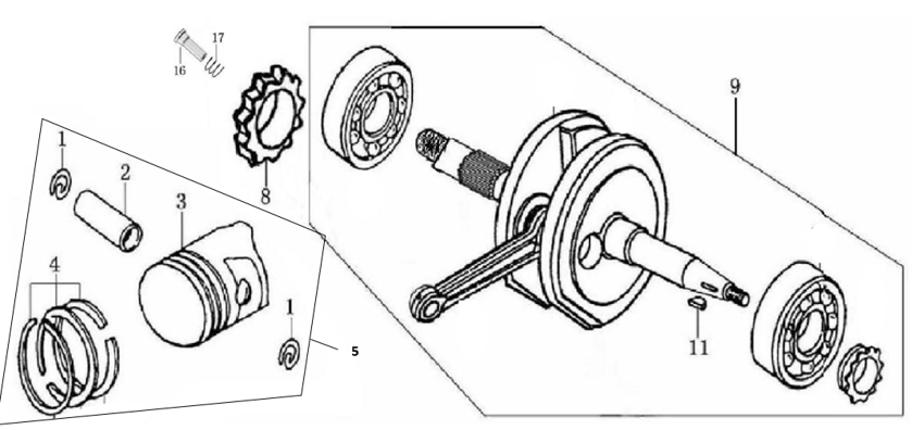 36 Crankshaft / Piston / Connecting Rod