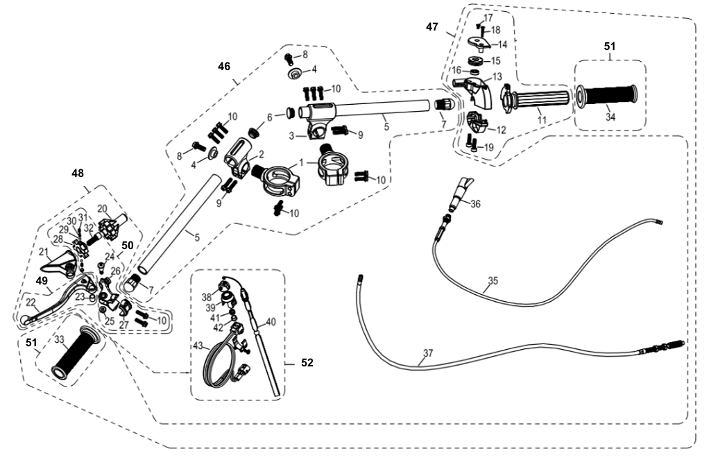 01 Handle Bar Assembly