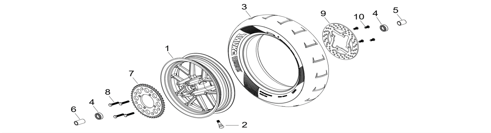 11 Rear Wheel Assy