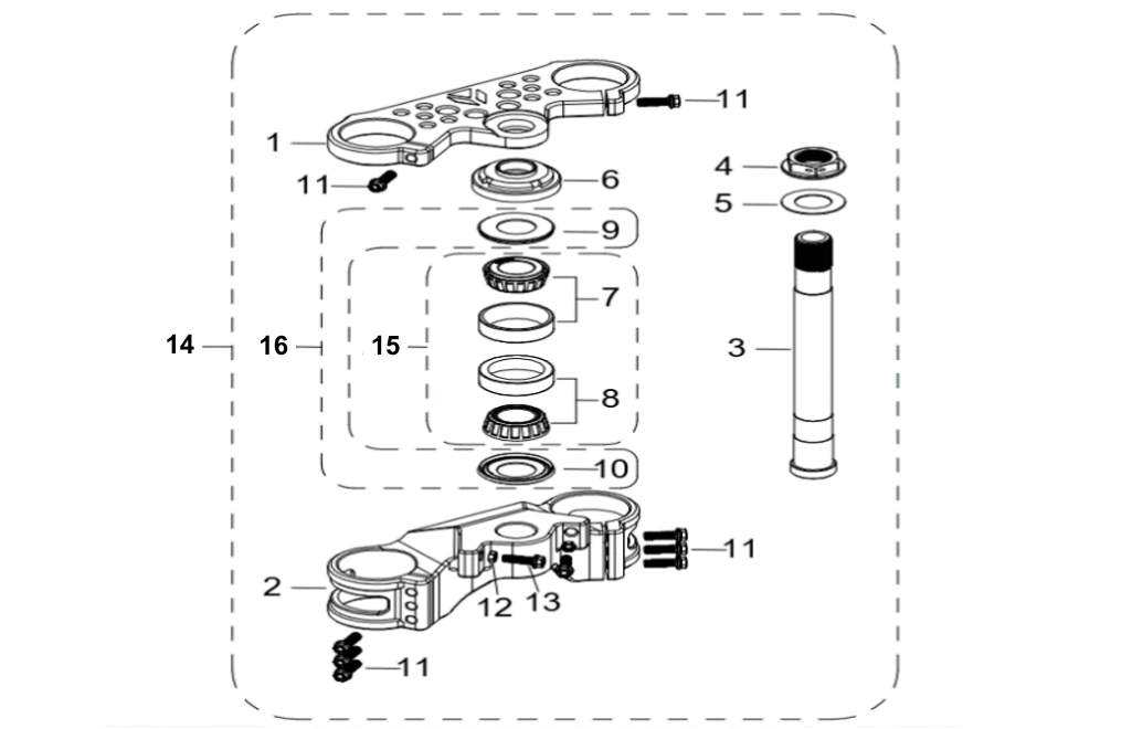 02 Steering Stem Assembly