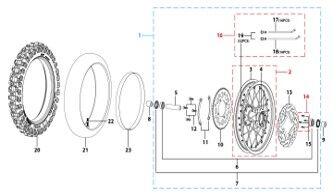 11 Rear Wheel Assy