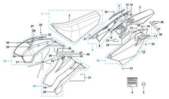 14 Seat & Plastic Kit