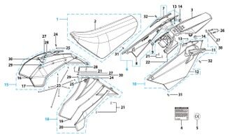14 Seat & Plastic Kit