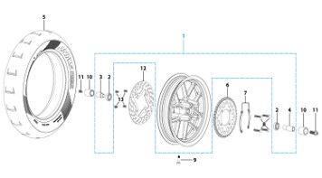 11 Rear Wheel Assy
