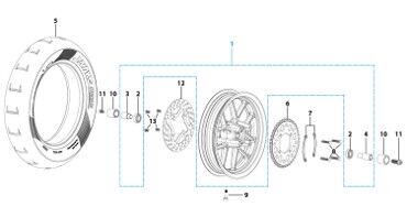 11 Rear Wheel Assy