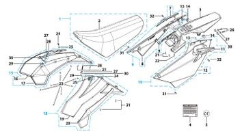 14 Seat & Plastic Kit