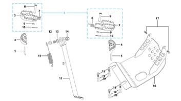 09 Foot Peg Assy