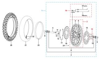 11 Rear Wheel Assy