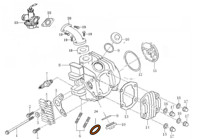 30 Cylinder Head Assy