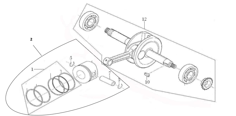 40 Crankshaft Connecting-Rod Assy/Piston