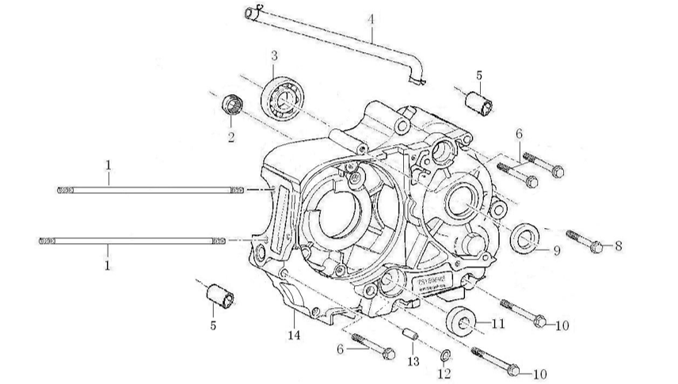 38 Left Crankcase 