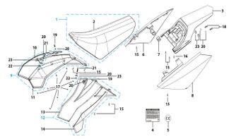14 Seat & Plastic Kit