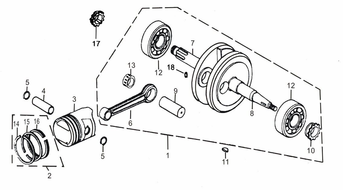 41 Crankshaft & Piston
