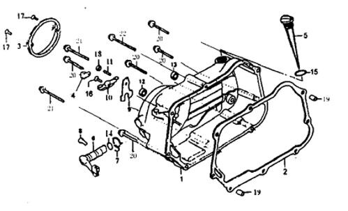 34 Right Crankcase Cover