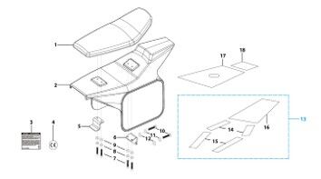 13 Seat & Plastic Kit
