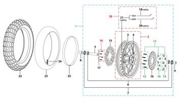 10 Rear Wheel Assy