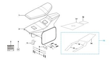 13 Seat & Plastic Kit
