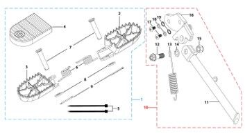 08 Foot Peg Assy