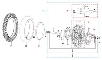 10 Rear Wheel Assy