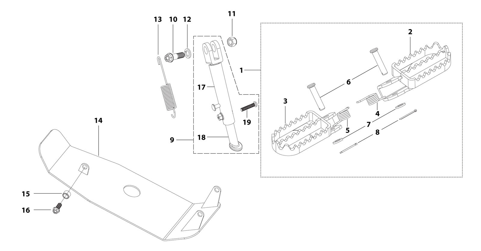 09 Foot Peg Assy