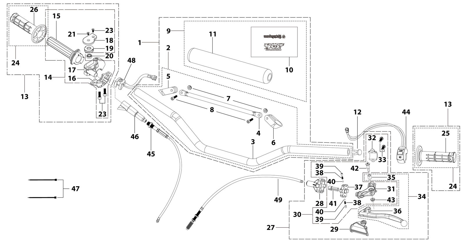 01 Handle Bar Assembly