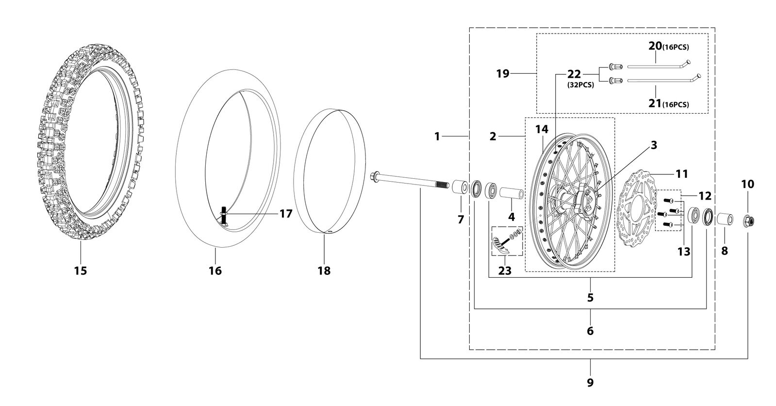 06 Front Wheel Assy