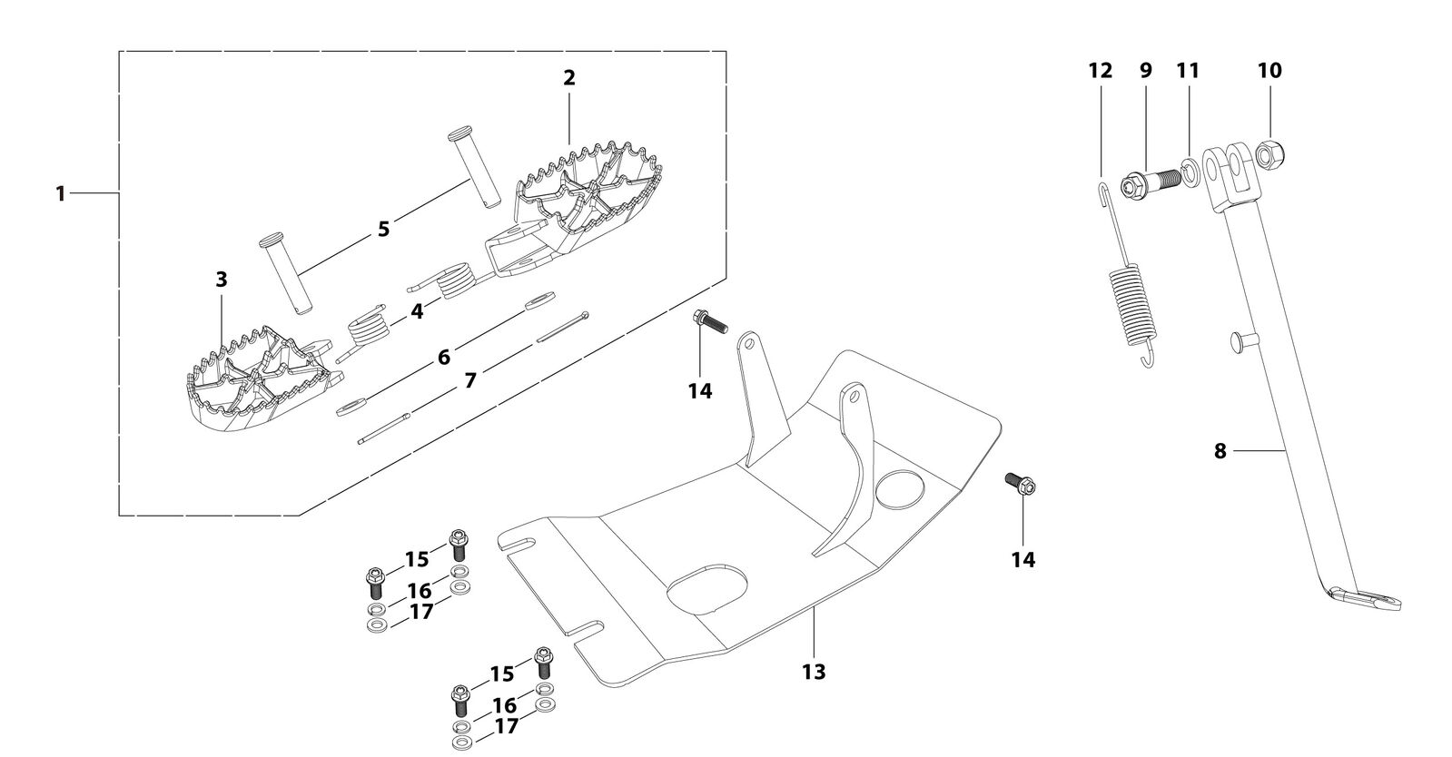 09 Foot Peg Assy