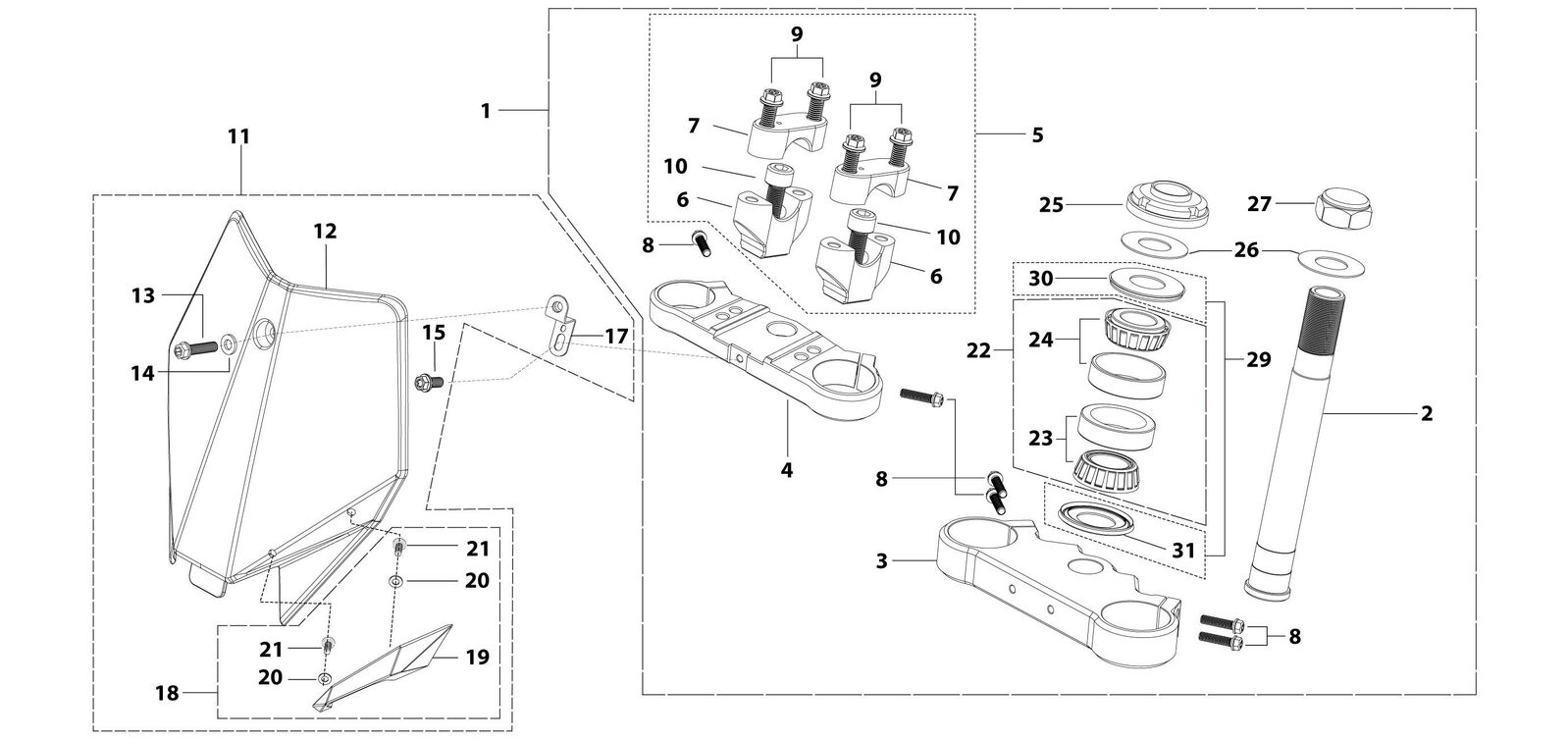 02 Steering Stem Assembly