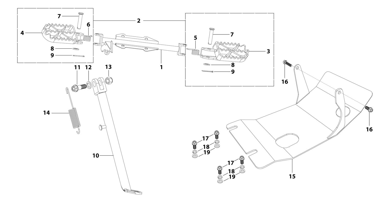 09 Foot Peg Assy