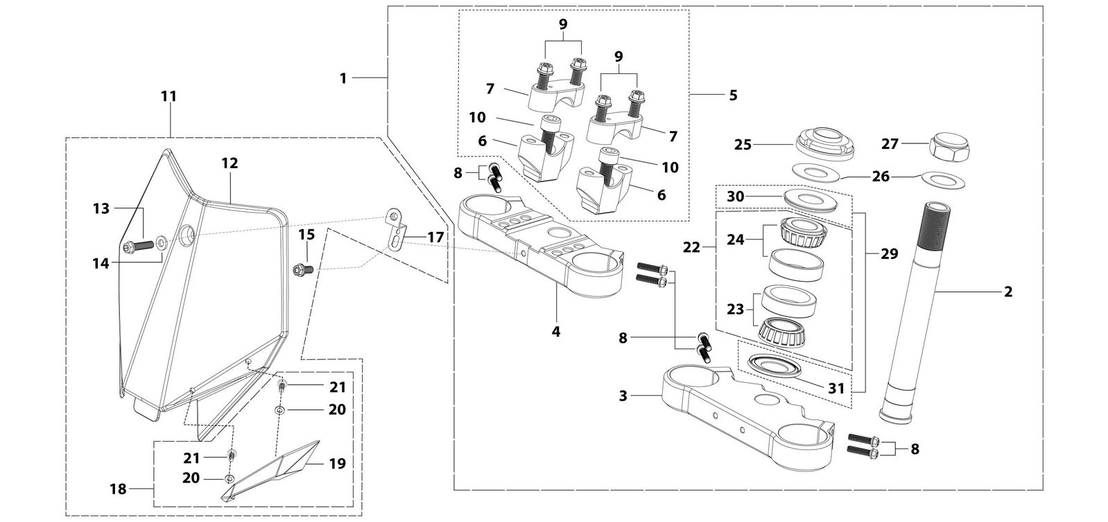 02 Steering Stem Assembly