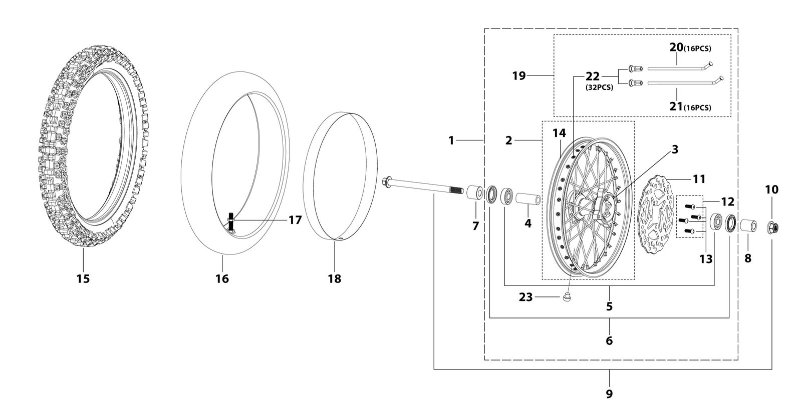 06 Front Wheel Assy