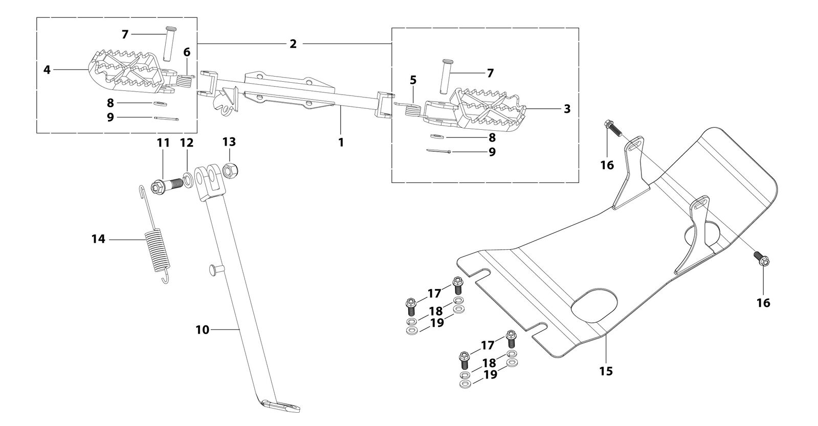 09 Foot Peg Assy