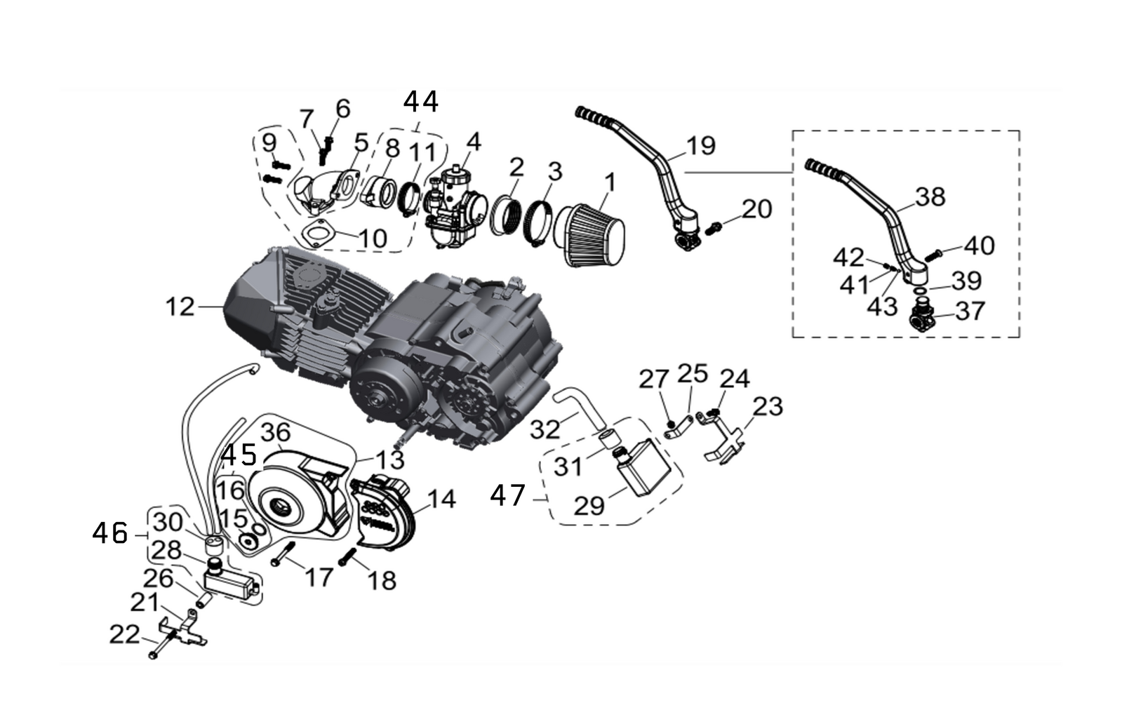 18 Engines / Carbi / Air Filter