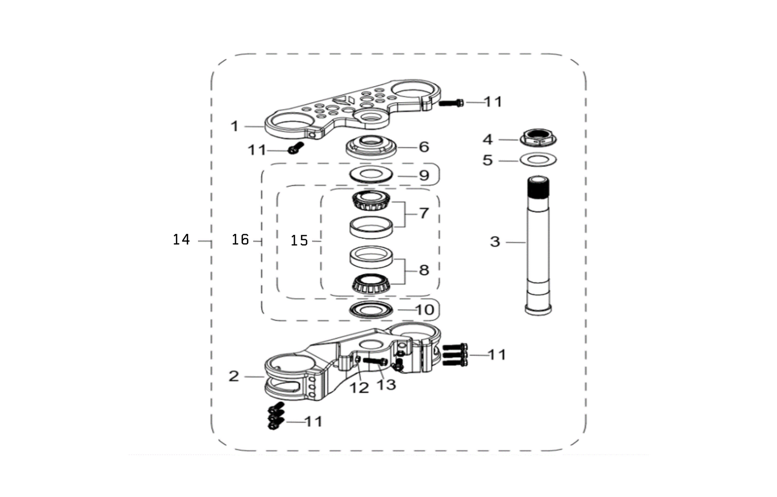 02 Steering Stem Assembly