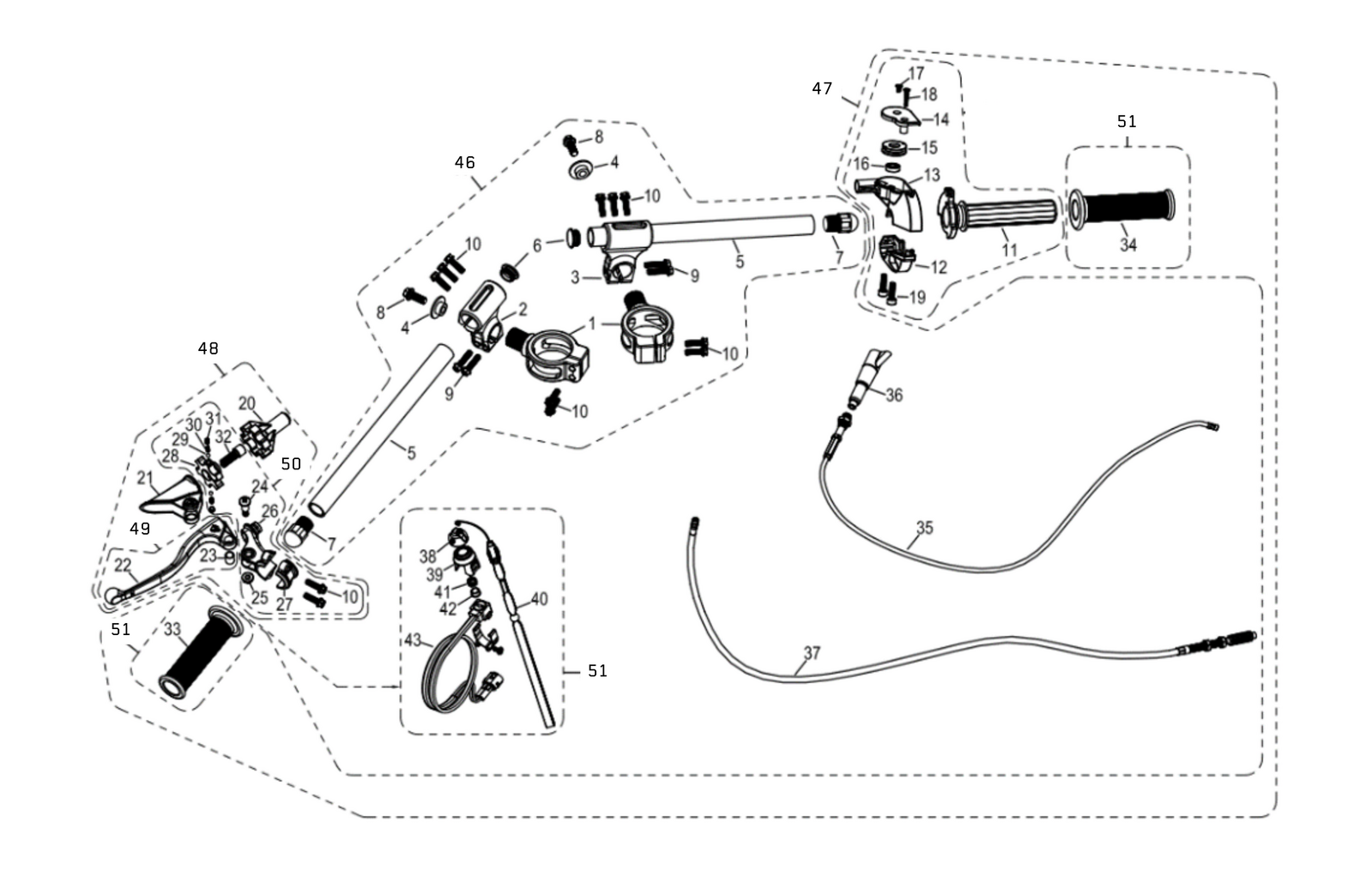 01 Handle Bar Assembly