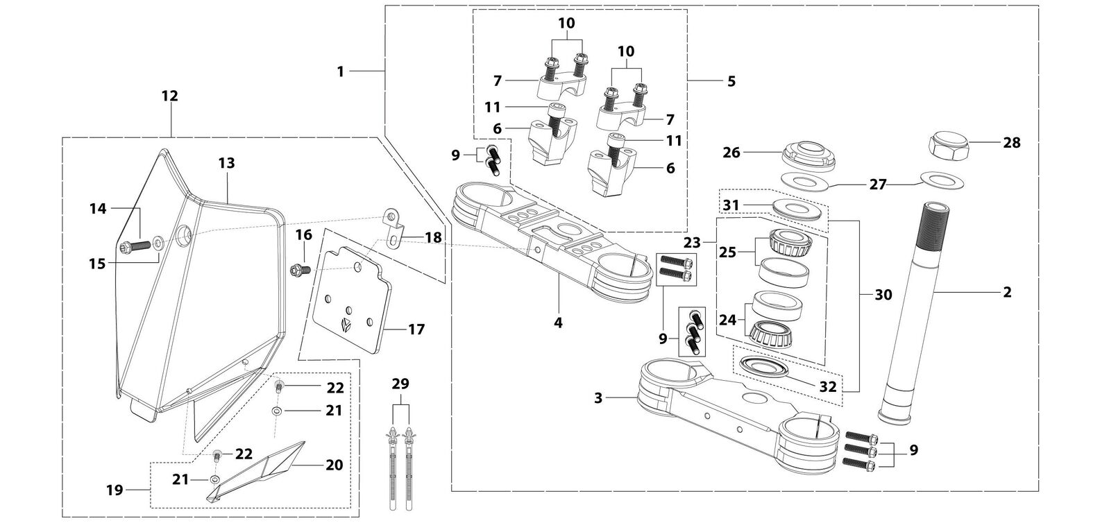 02 Steering Stem Assembly