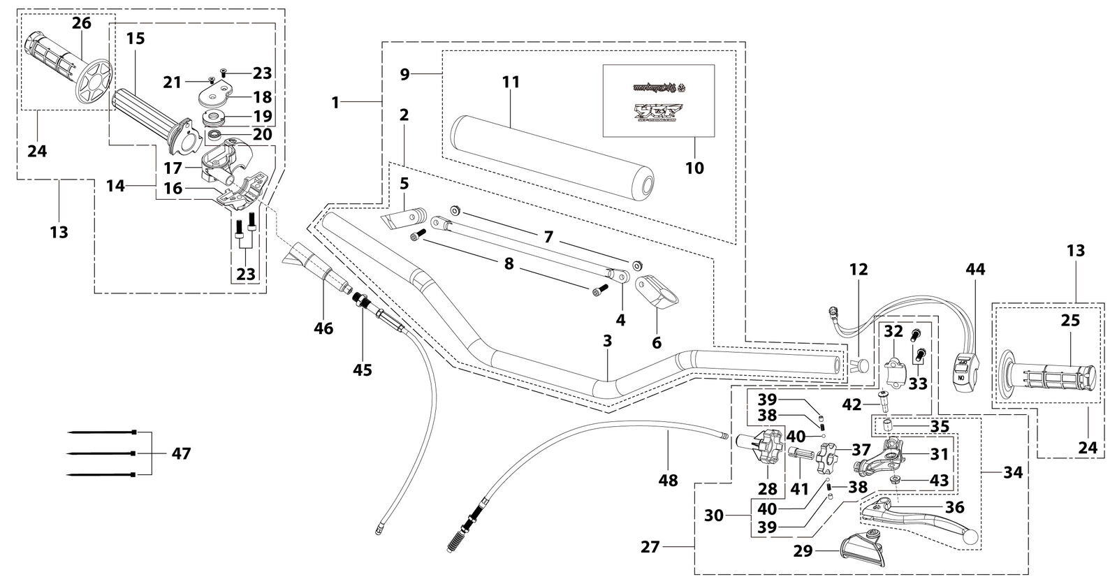 01 Handle Bar Assembly