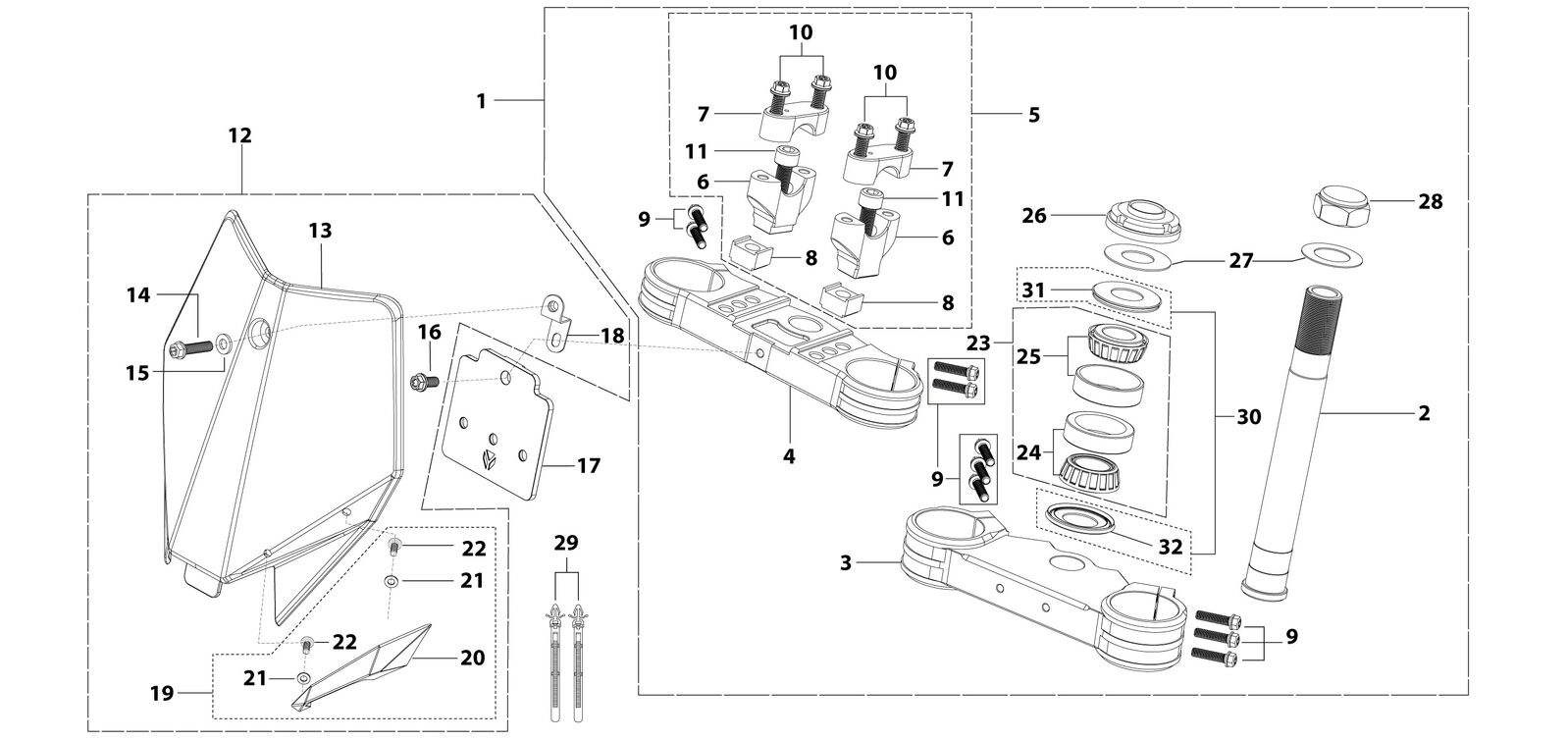 02 Steering Stem Assembly