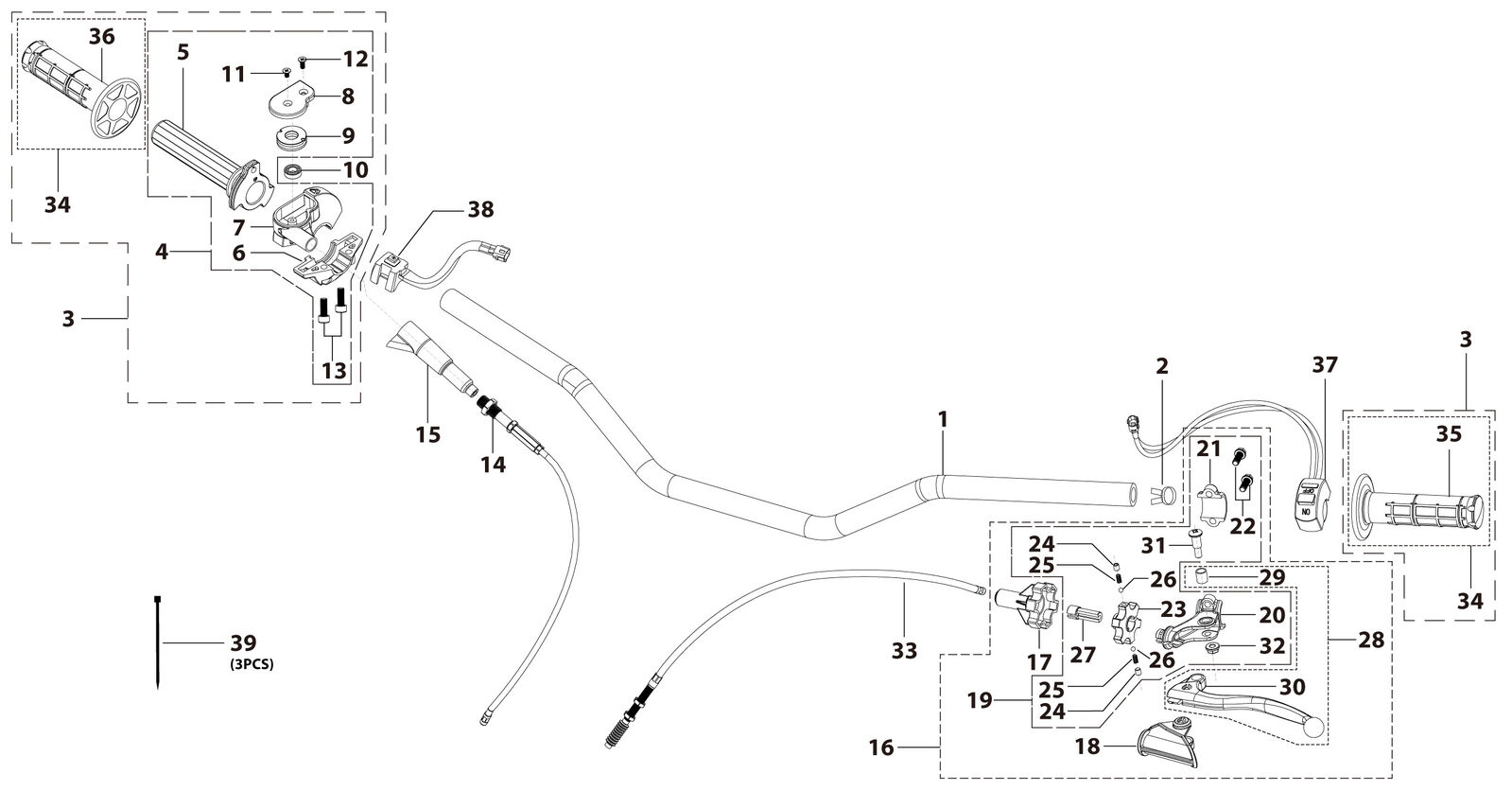01 Handle Bar Assembly