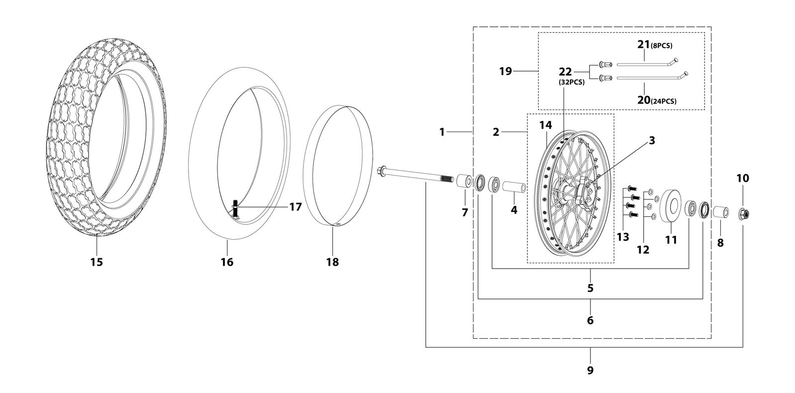 05 Front Wheel Assy