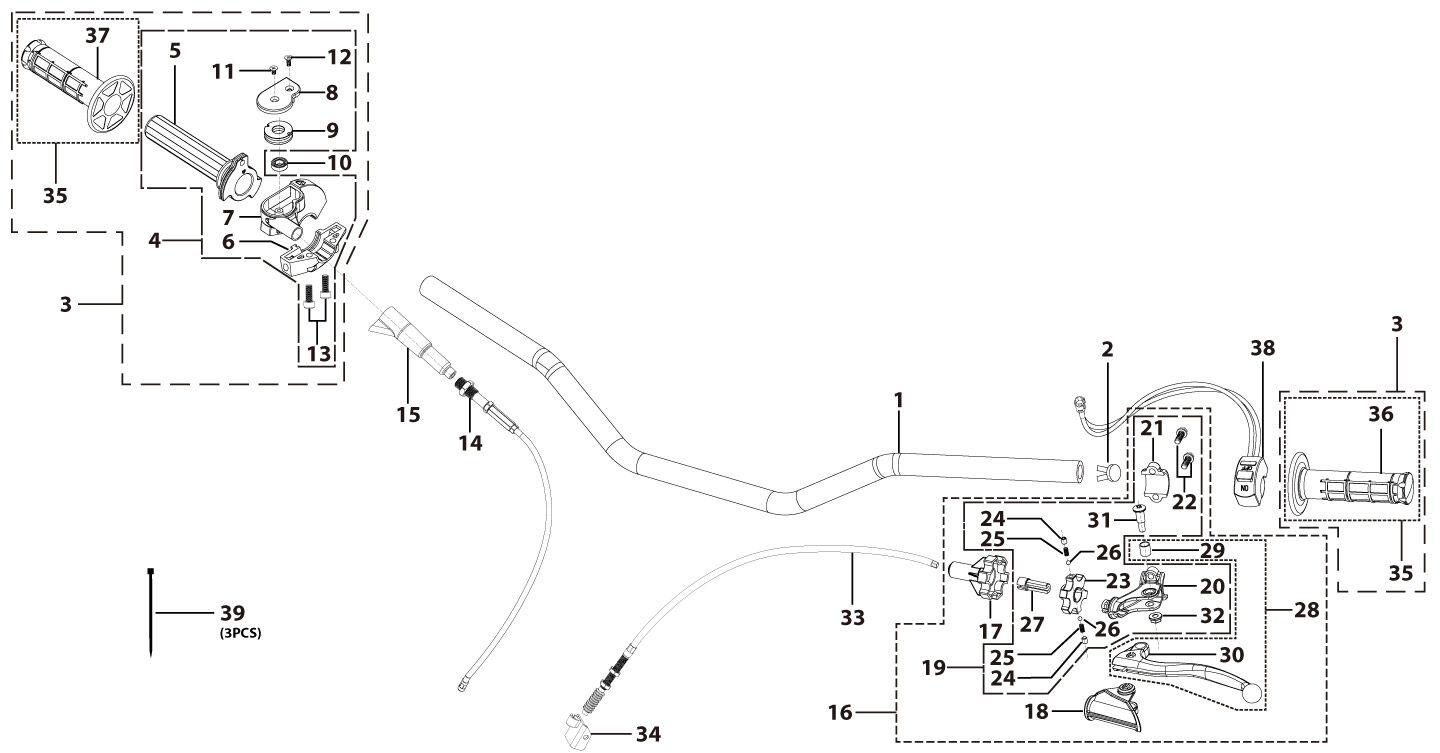 01 Handle Bar Assembly