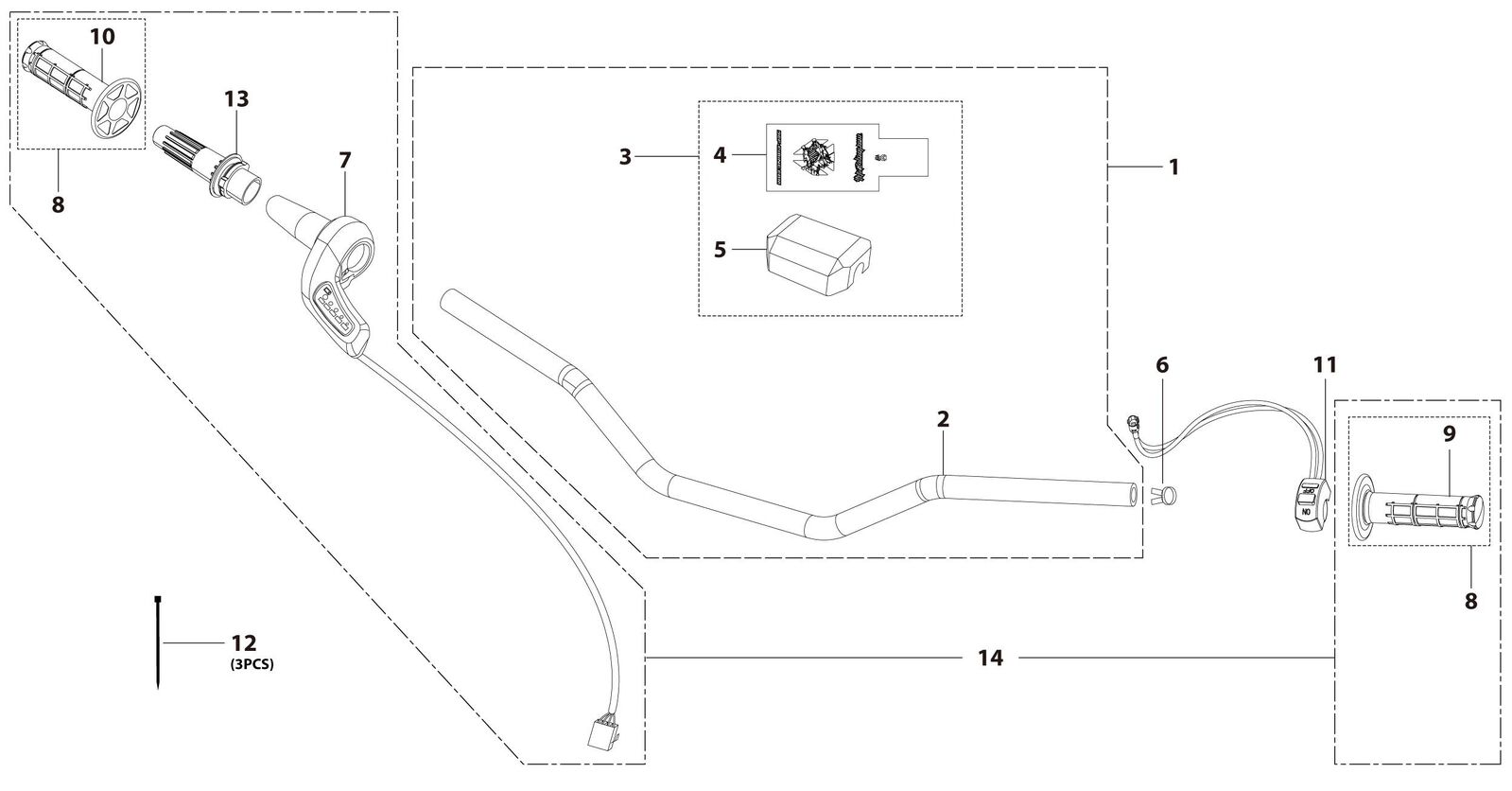01 Handle Bar Assembly
